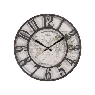 Globus Uhr im Vintage Stil 60 cm (B-Ware) 